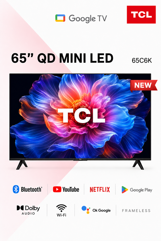 TCL 65T6D 65 Inch 4K QLED Google TV
