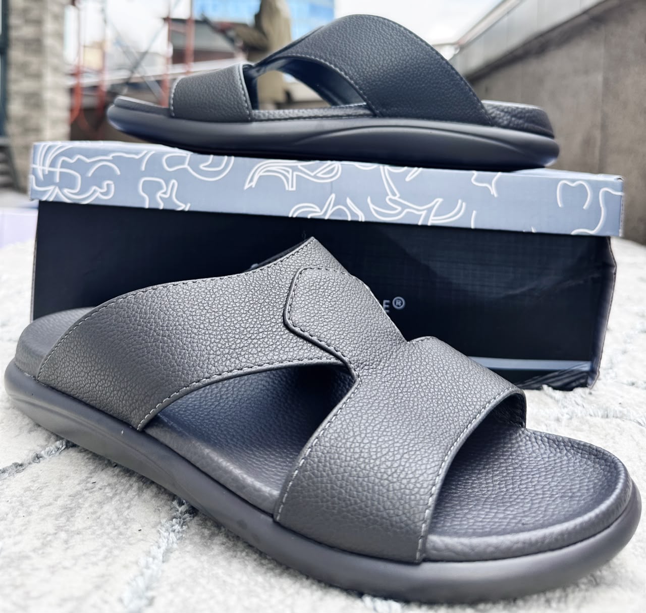 Premium Comfort Cross-Strap Slide Sandals