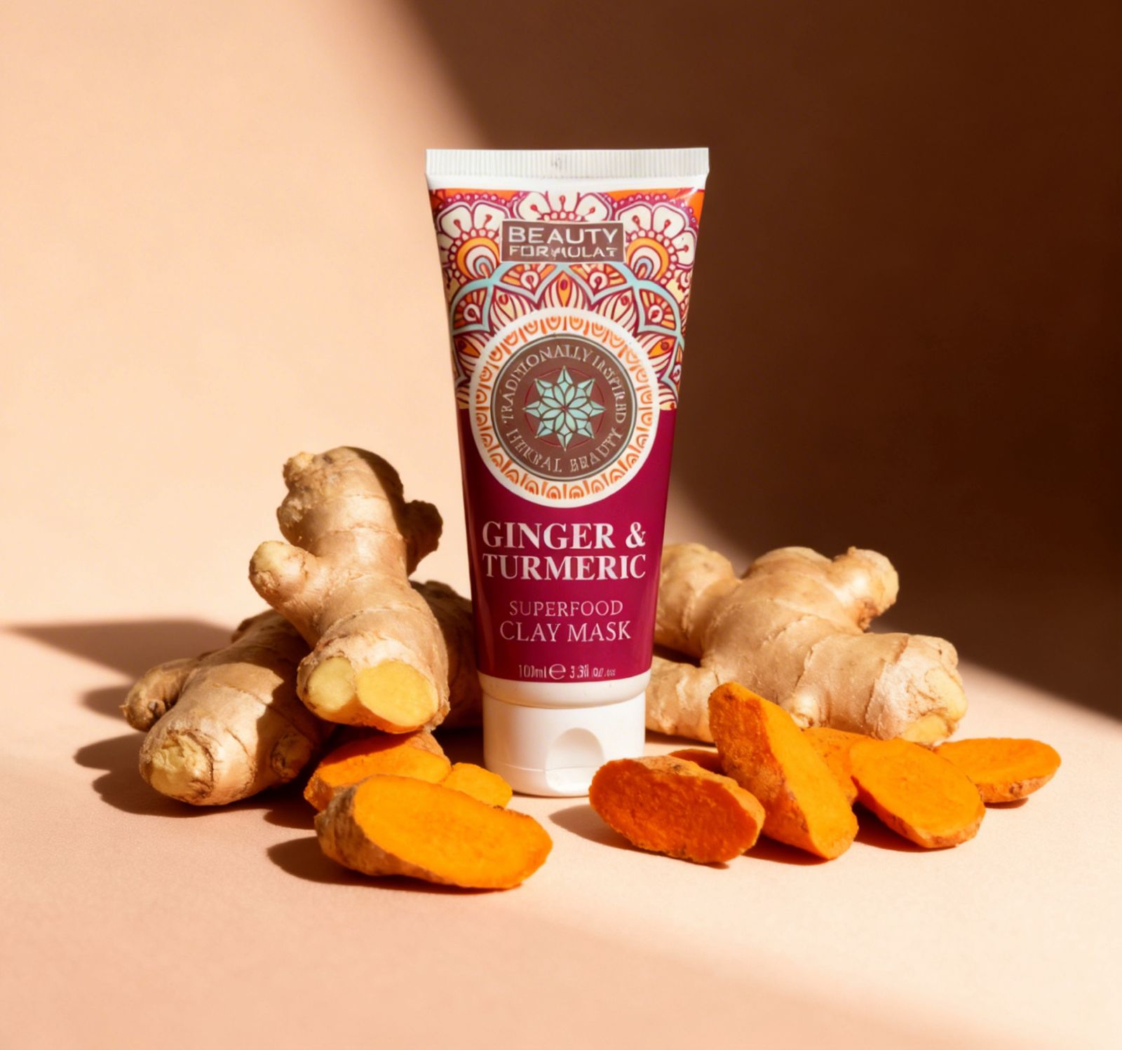 Beauty Formulas Ginger & Turmeric Superfood Facial Scrub – Brightening Exfoliating Face Scrub