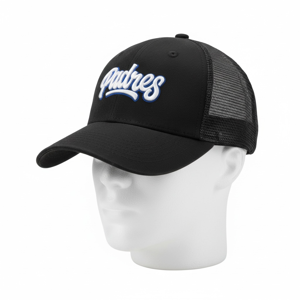 San Diego Padres Mesh Cap – Black Luxury Streetwear