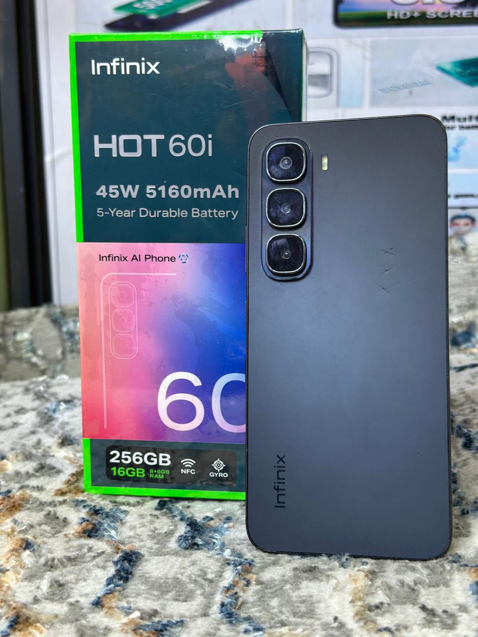 Infinix Hot 60i Smartphone (256GB + 16GB RAM)