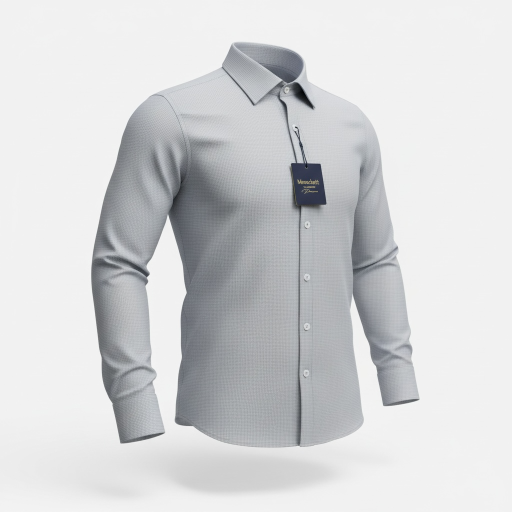Men’s Slim Fit Textured Shirt – Grey (6164-05)