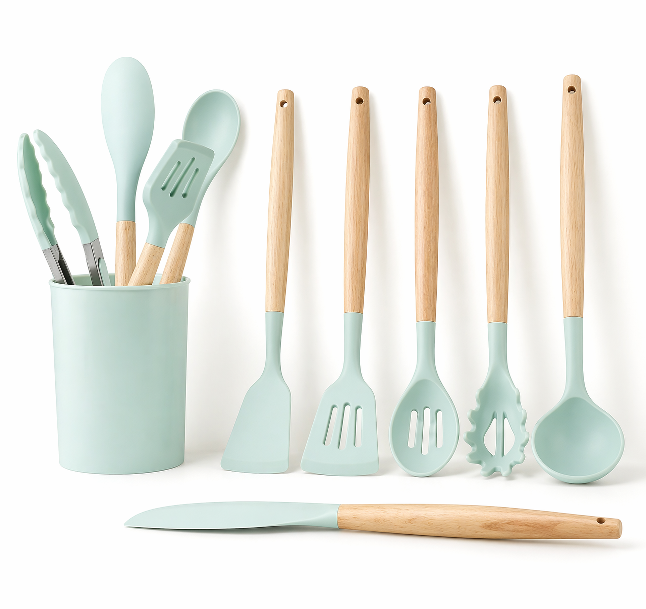 12-Piece Ultra-Thin Silicone Kitchen Utensil Set (XYSJ-0002)