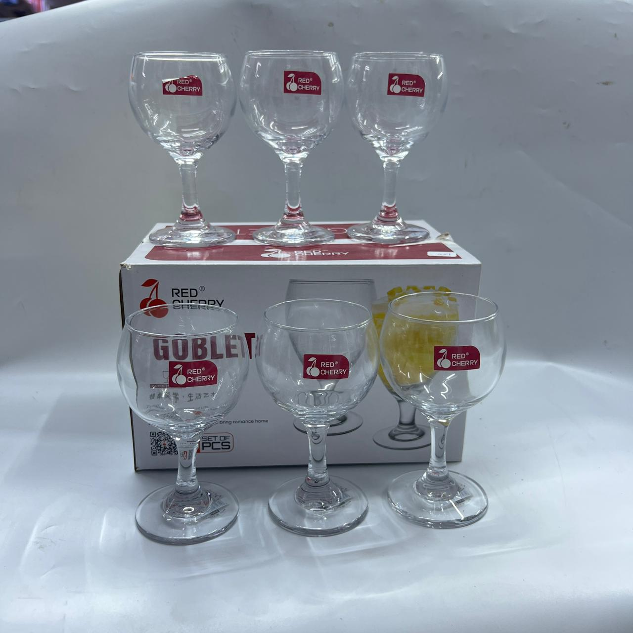 Red Cherry Classic Stemmed Glass Set (HG3108)