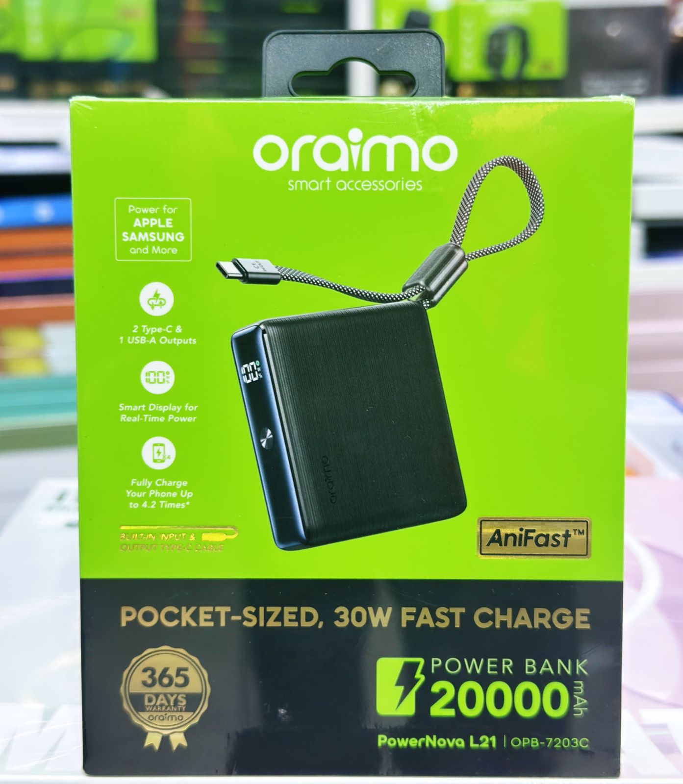 Oraimo PowerNova L21 20,000mAh Power Bank