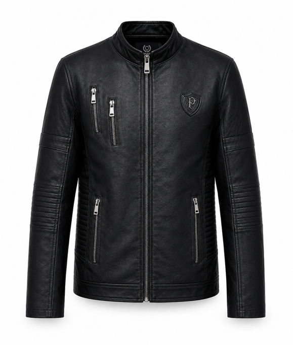 Men’s Premium Faux Leather Biker Jacket