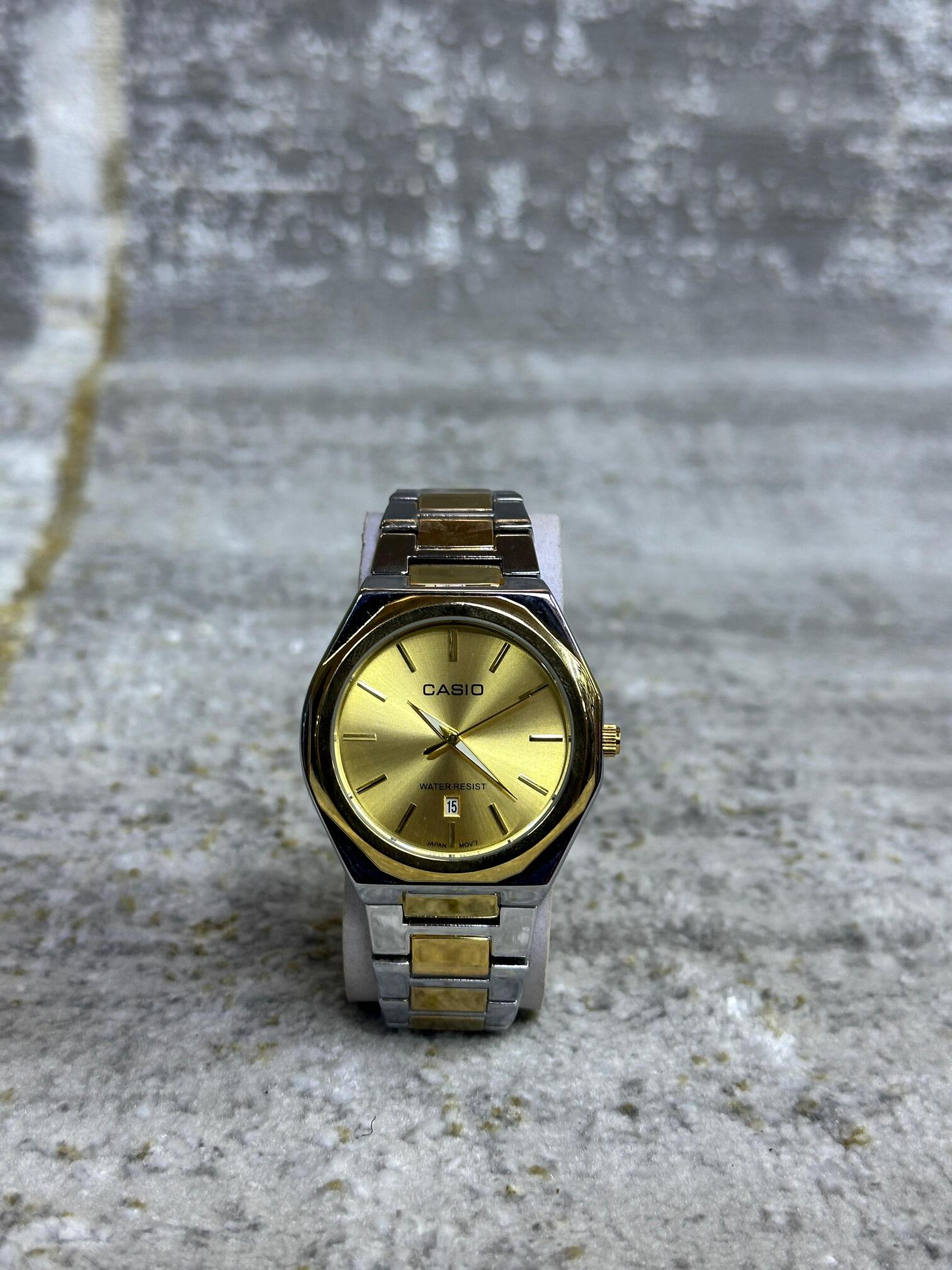 Casio Gold & Silver Quartz Wrist Watch
