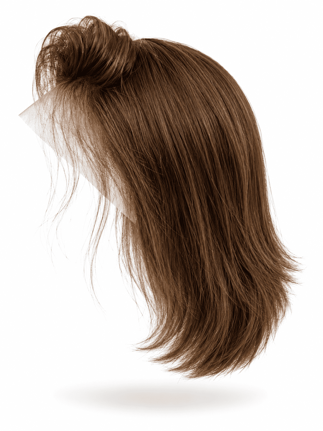 Natural Brown Straight Lace Front Wig