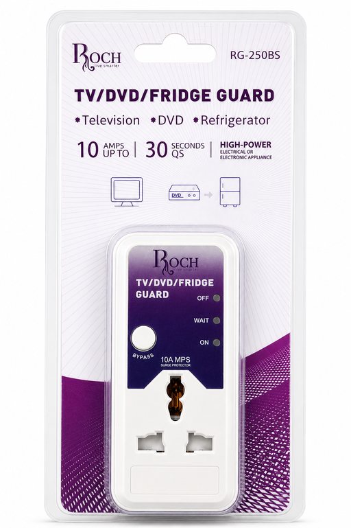 Roch TV/DVD/Fridge Guard (10A Surge Protector)