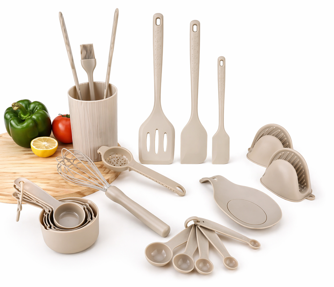 21-Piece Silicone Baking & Kitchen Utensil Set (XYSJ-0018)