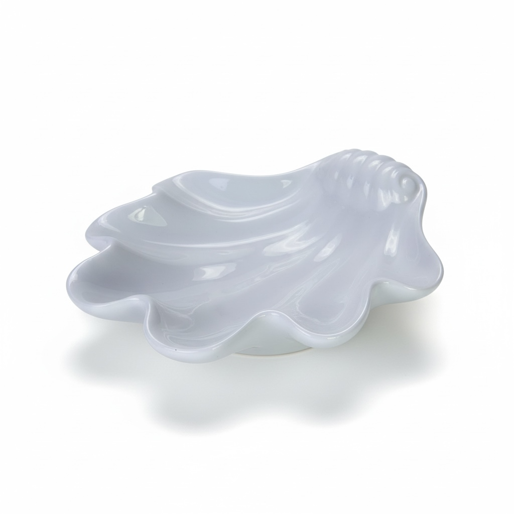 Shell Design Ceramic Serving Bowl-(DX0454)