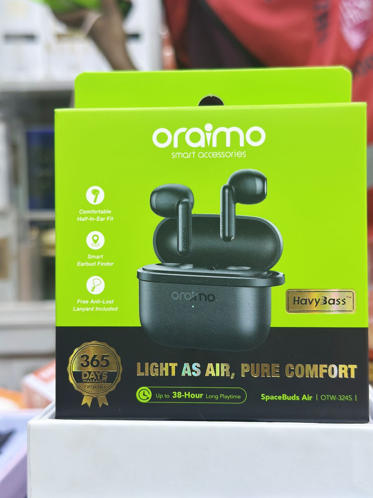 Oraimo SpaceBuds Air (Wireless Earbuds – Long Battery & Comfort)