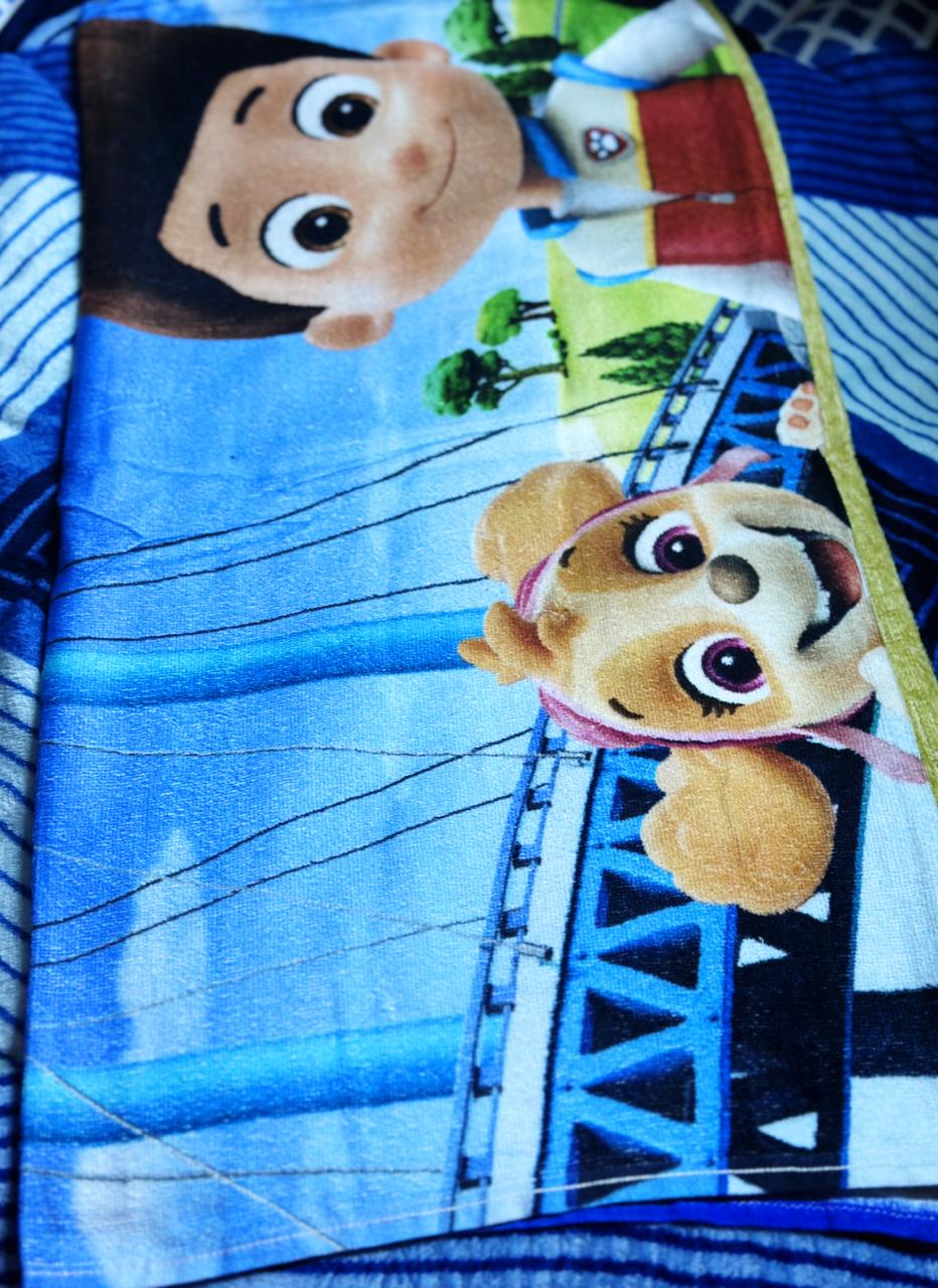 Kids Printed Towels (Soft Cartoon Design Towels)