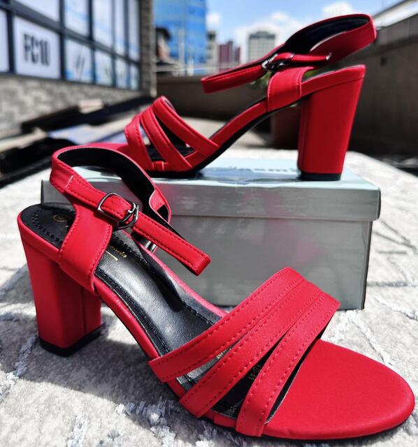 Mare Jasmin Block Heel Ankle Strap Sandals