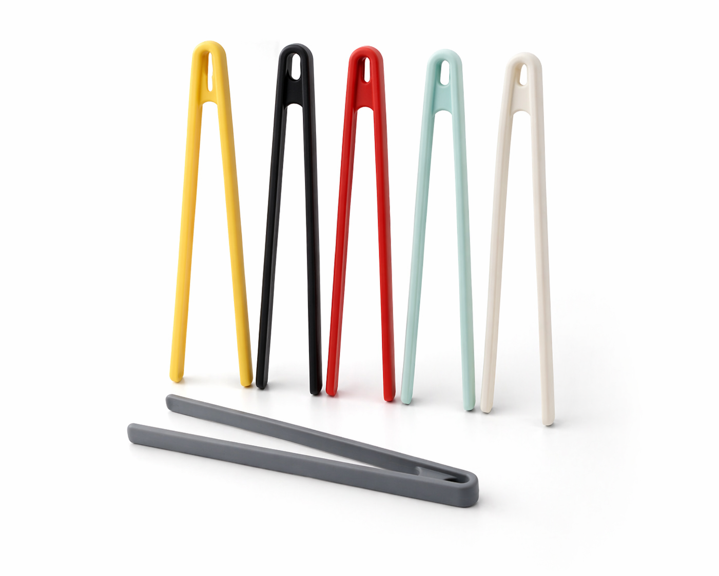 Silicone A-Frame Kitchen Food Tongs Set (XYSJ-0041)