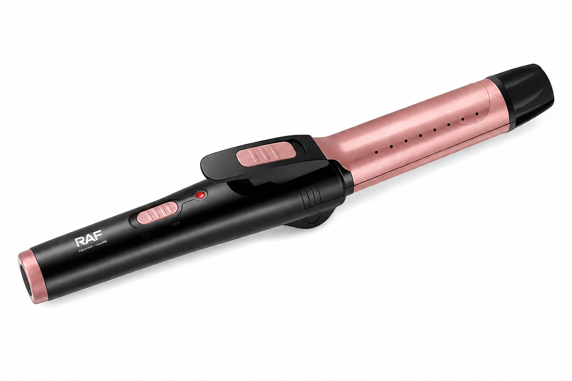 RAF Curling Iron (R-0416) – 2-in-1 Hair Curler & Straightener