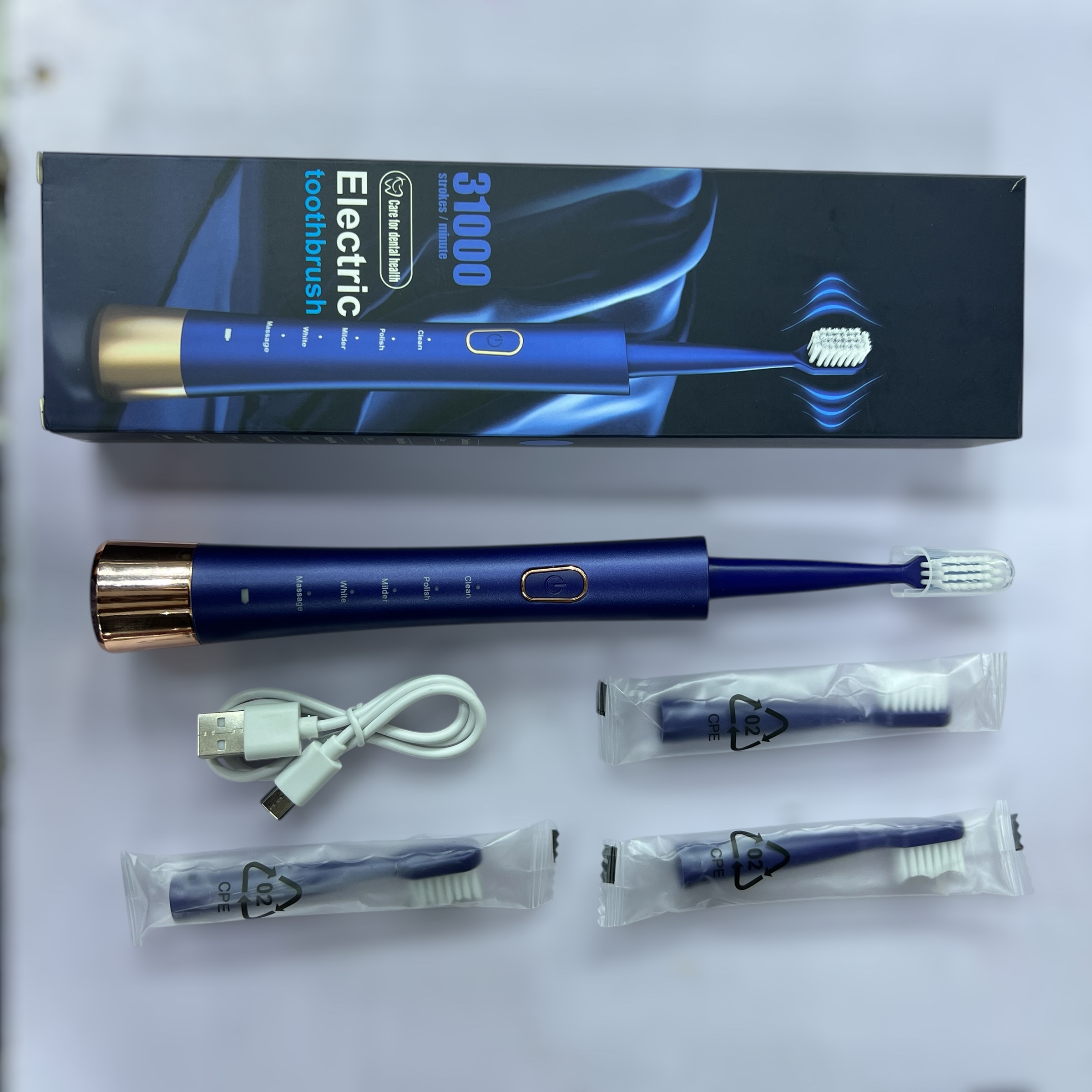 Electric Toothbrush 31000 Strokes Rechargeable