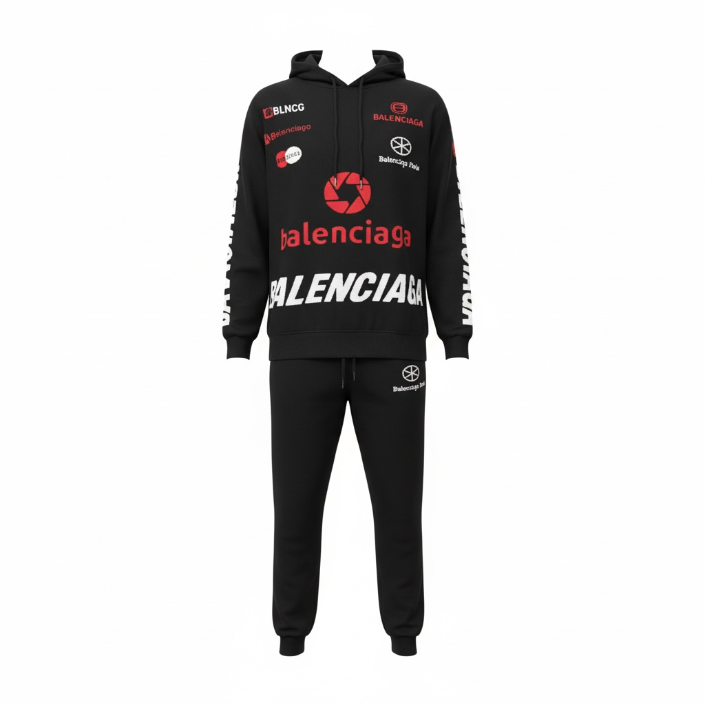 Balenciaga Two-Piece Tracksuit – Premium Streetwear Set