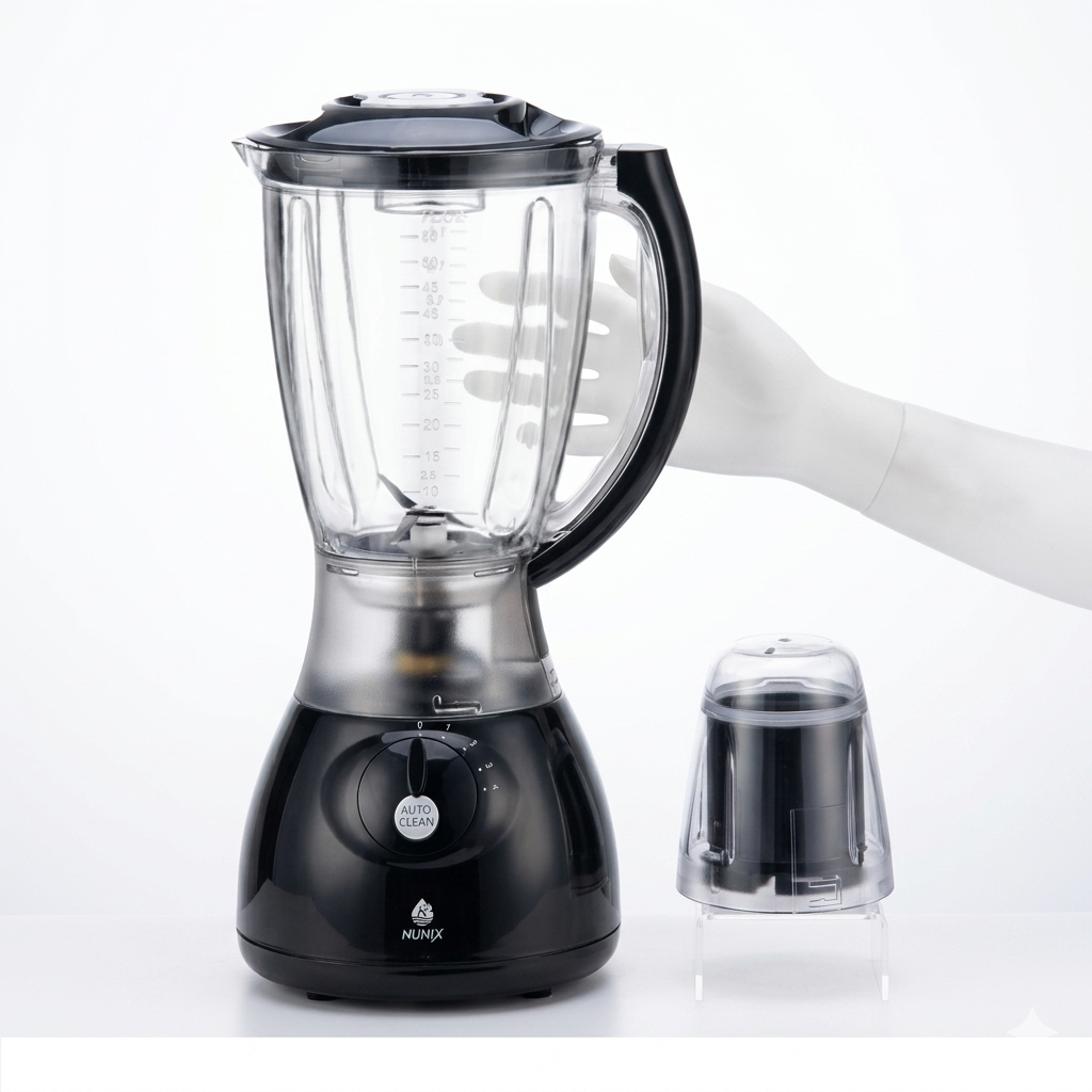 Nunix 2-in-1 Blender with Grinder AK-300/B