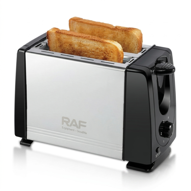 RAF 2-Slice Pop-Up Toaster R.2103 – Stainless Steel Compact Toaster