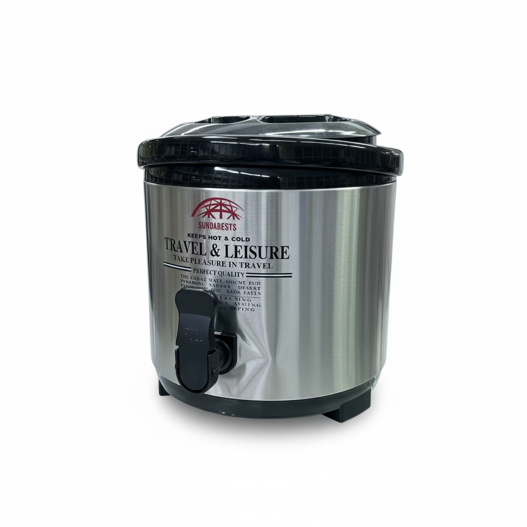 Stainless Steel Tea Urn – Hot & Cold Beverage Dispenser (Multiple Sizes)