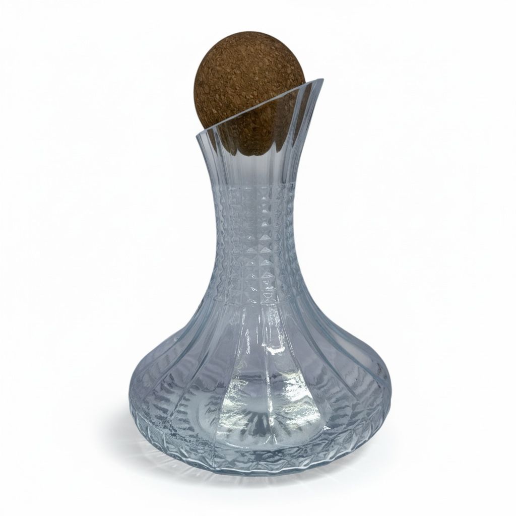 Relief Rotating Glass Decanter Q5535-1