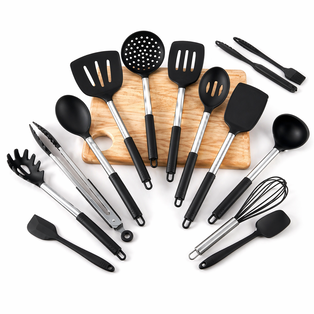 15 Piece Silicone & Steel Utensil Set – XYSJ-0007