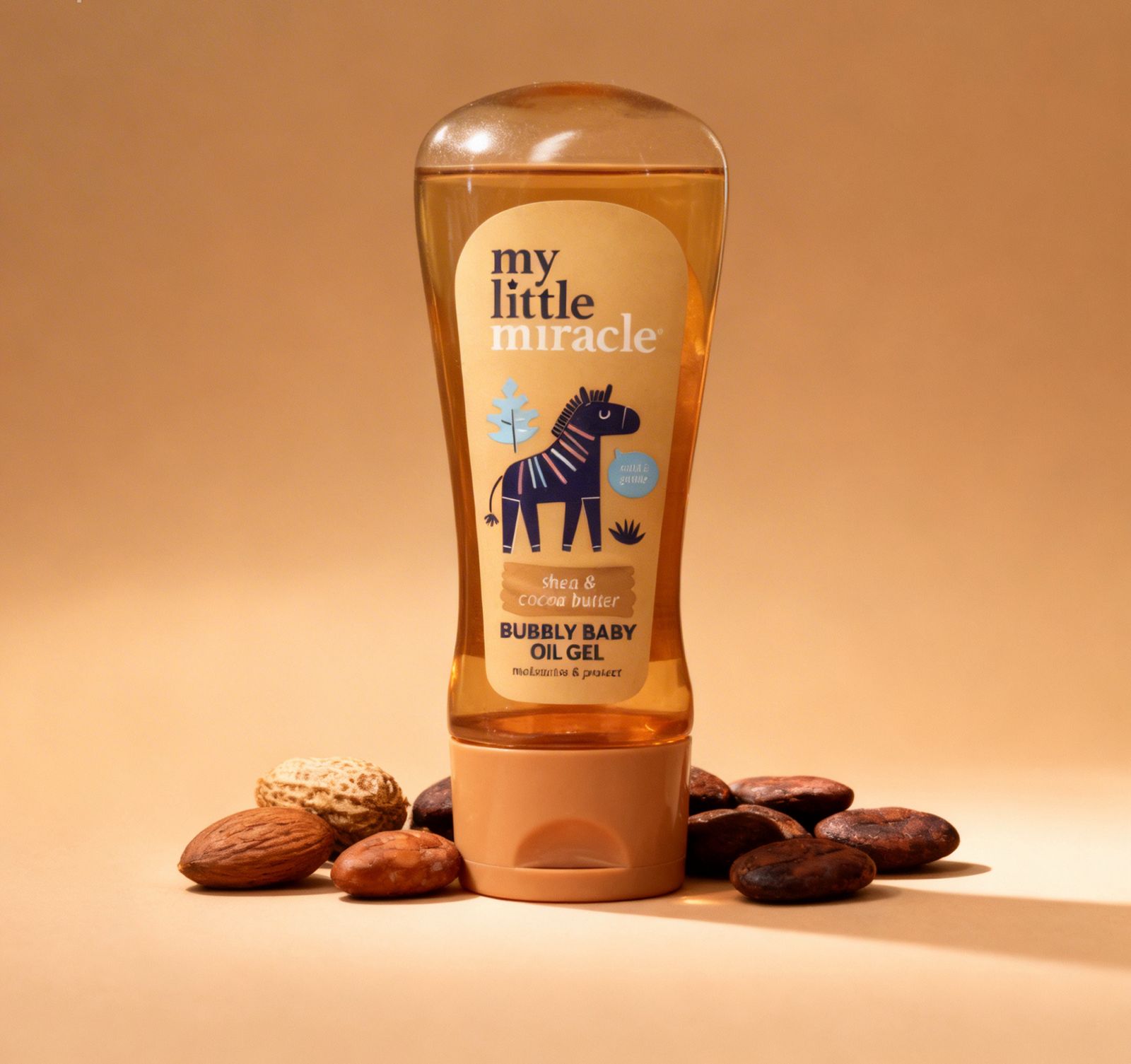 My Little Miracle Bubbly Baby Oil Gel – Shea & Cocoa Butter Moisturizing Skin Care