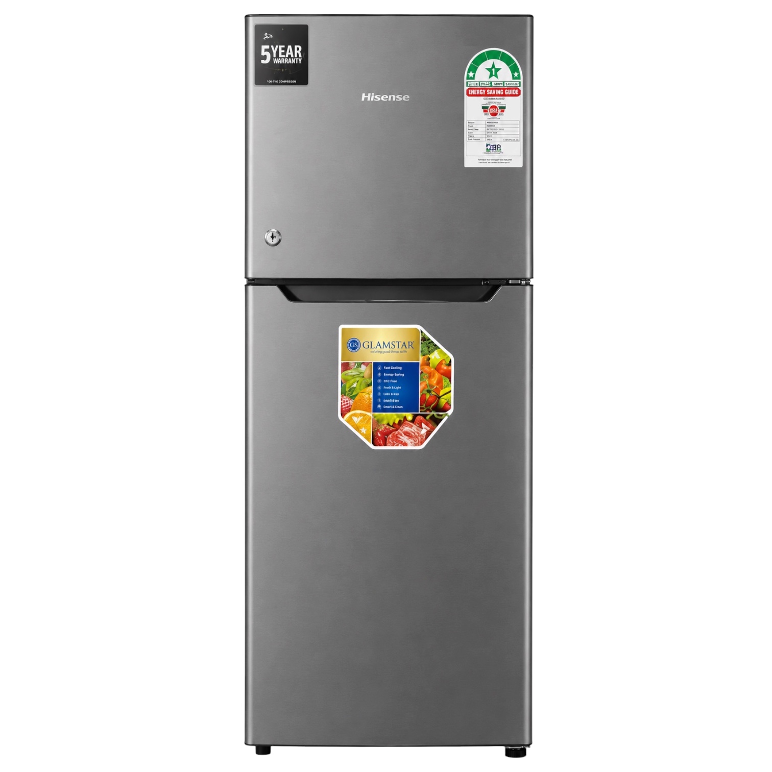 Glamstar 138L  Double Door Refrigerator (GFR 175-DT-I)