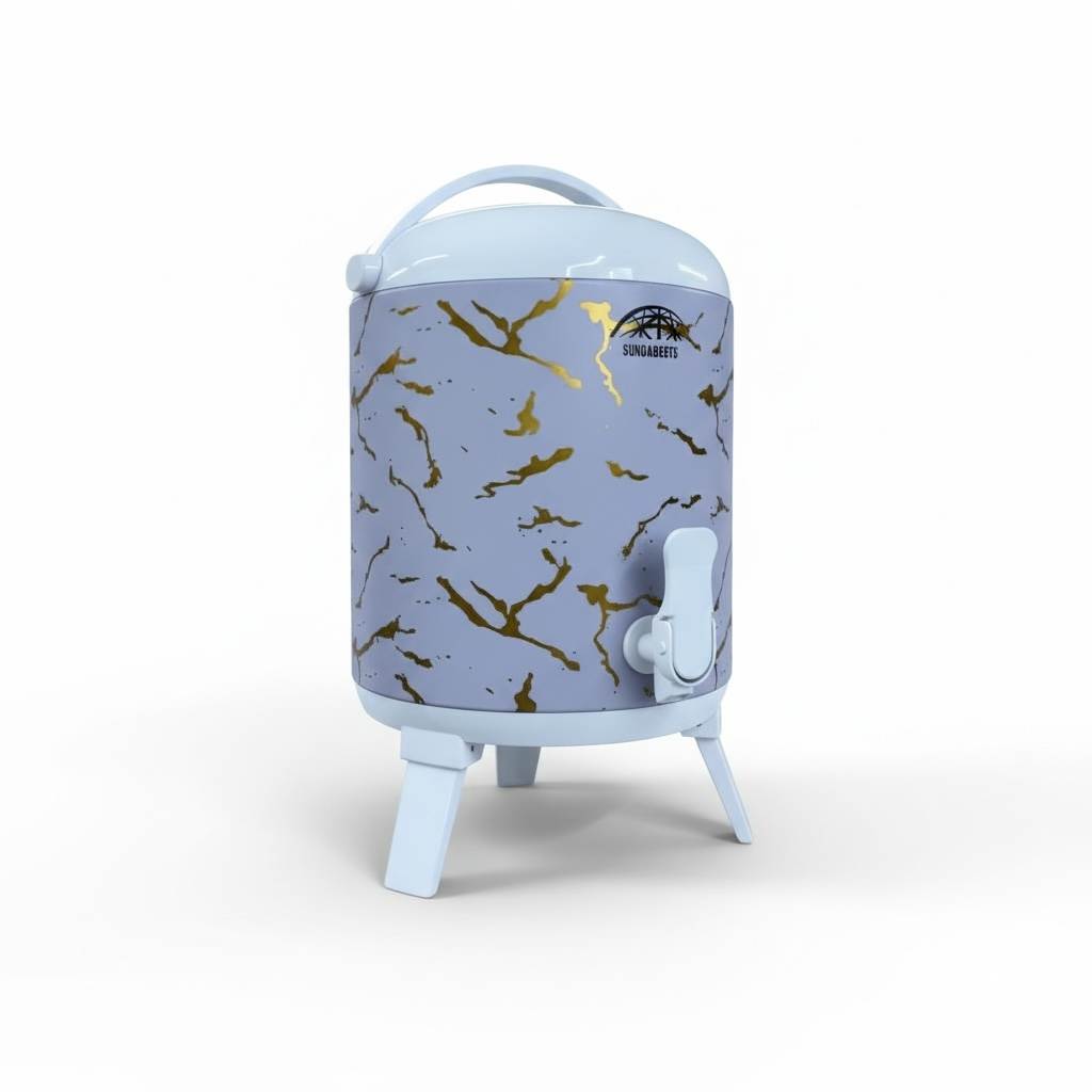 Sundabests 7.7L Insulated Beverage Dispenser – Marble Blue