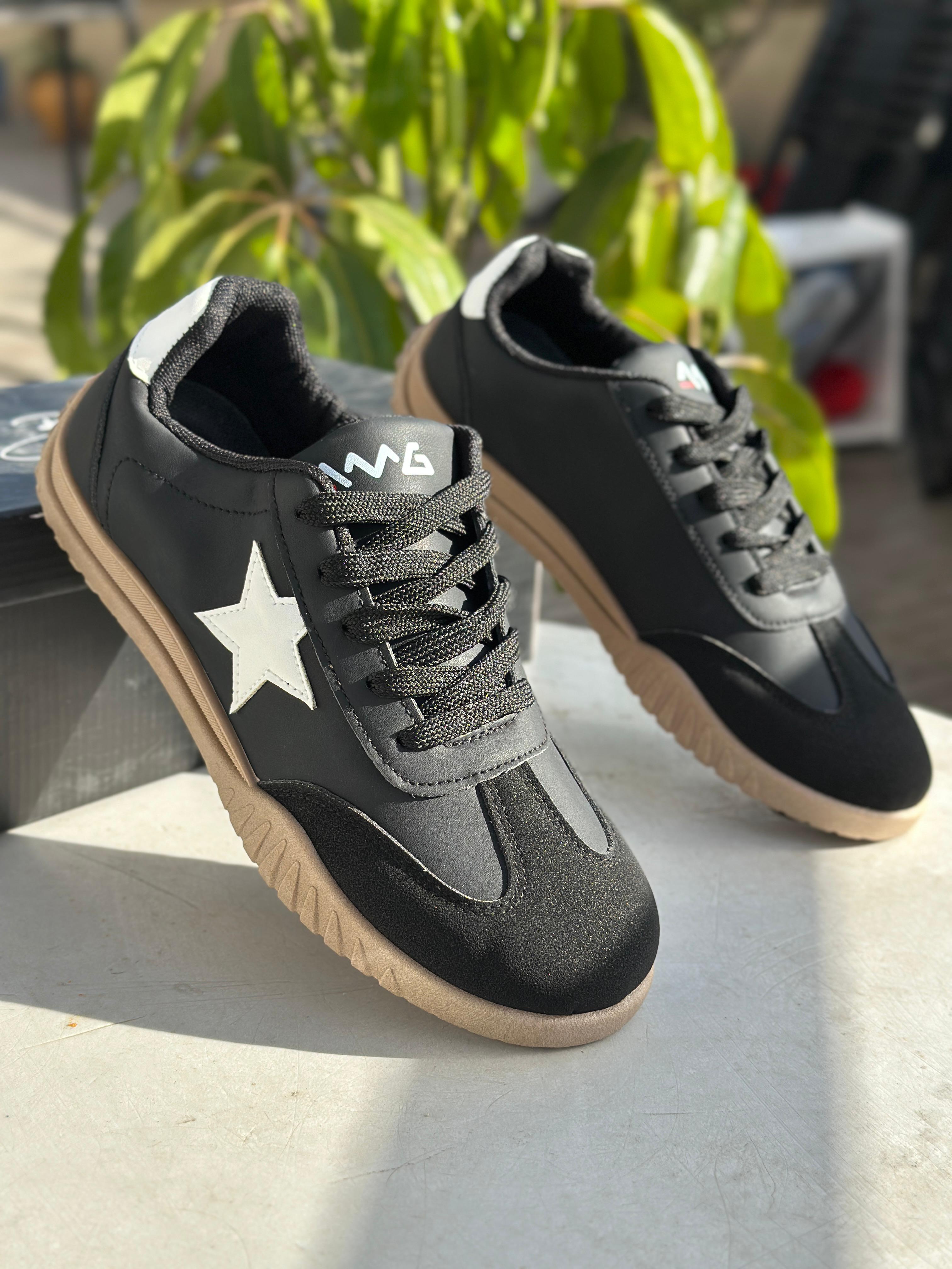 AMG Star Black Edition Casual Sneakers