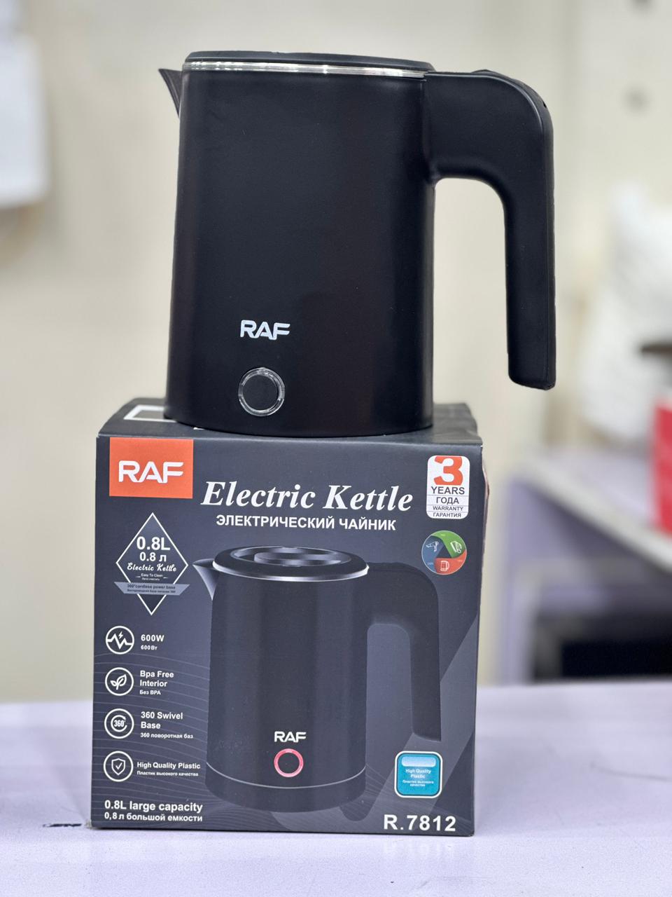 RAF Electric Kettle 0.8L (Compact & Portable Fast Boil)