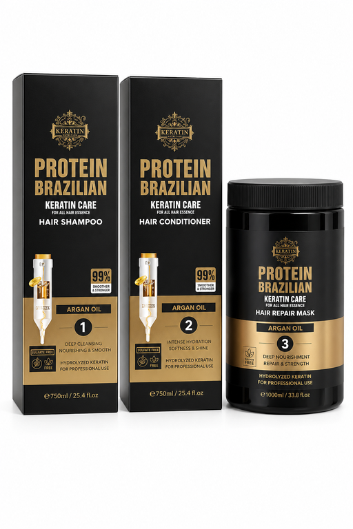 Protein Brazilian Keratin Care 3-in-1 Hair Treatment Set
