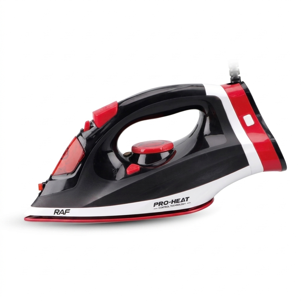 RAF Pro-Heat Electric Steam Iron R.1211R – High Power Ceramic Iron