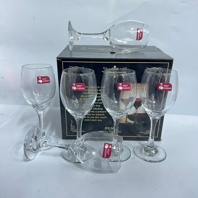 Red Cherry Classic All-Purpose Wine Glass Set (HG-3057)