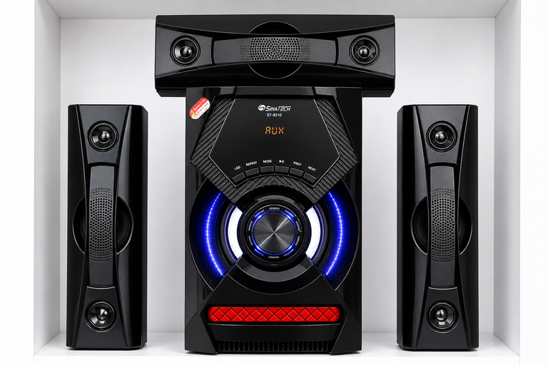 SinaTech 3.1 Channel Home Theater System (Subwoofer + Speakers)