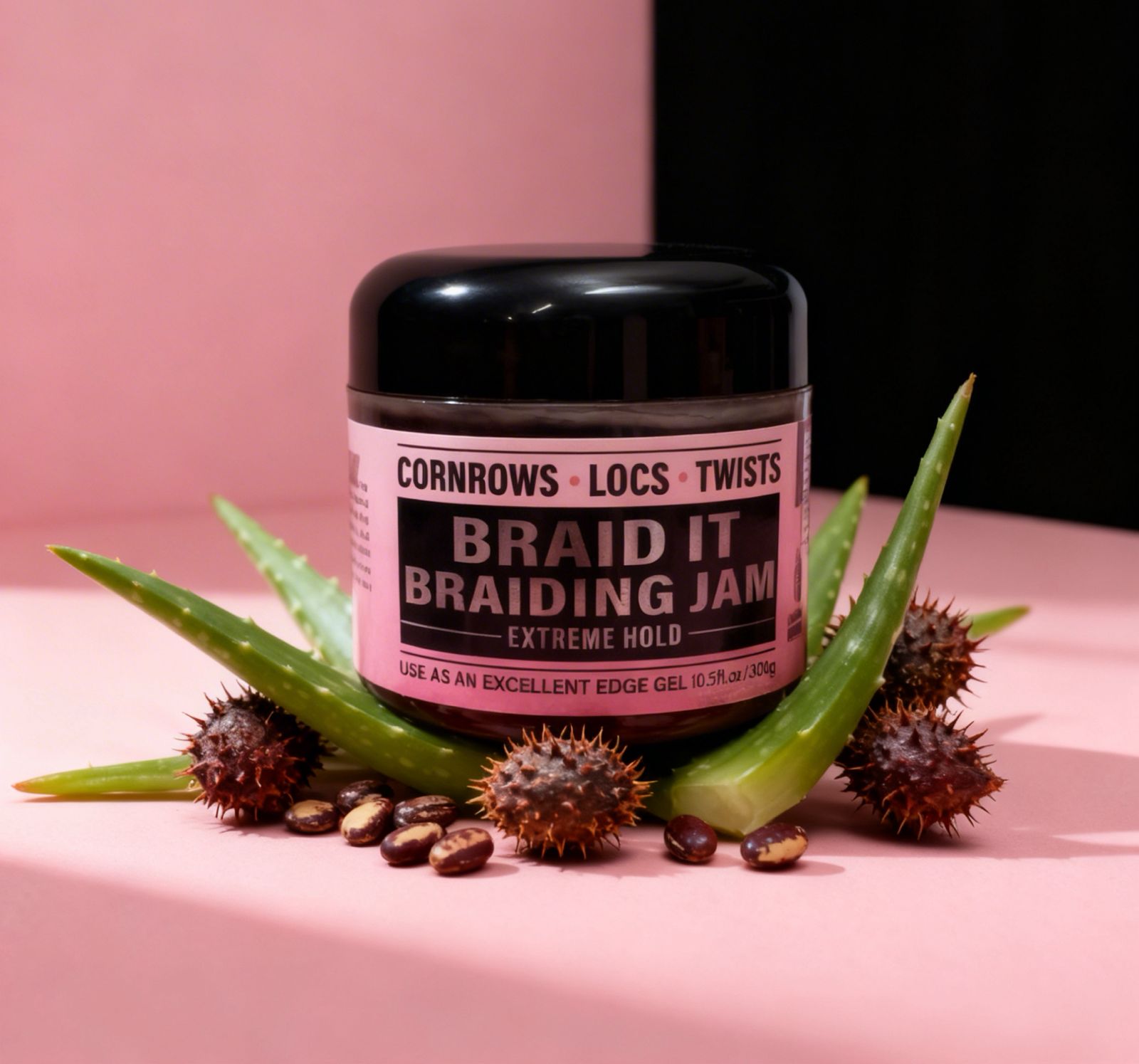 Braid It Braiding Jam – Extreme Hold Edge Gel (300g)