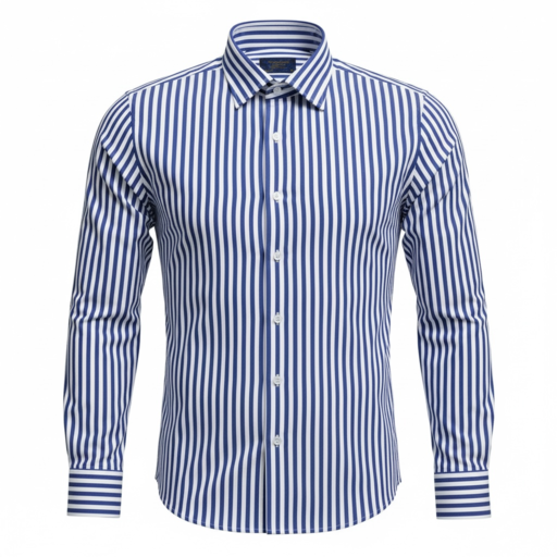 OFFICIAL SHIRT– TURKEY EDITION (Blue Striped) Manschett By Quesste • ( 6164-14)