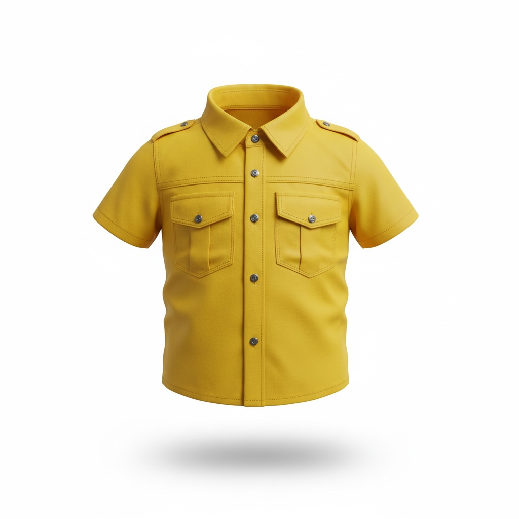 Kids Short Sleeve Button-Up Utility Shirt