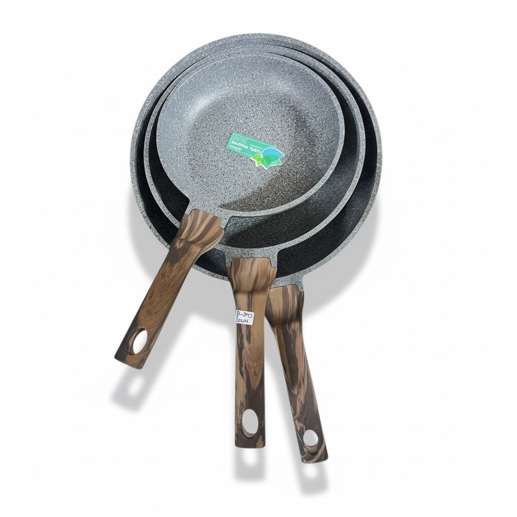 Donnor 3-Piece Granite Non-Stick Pan Set (RL-JPTJ 3WM)