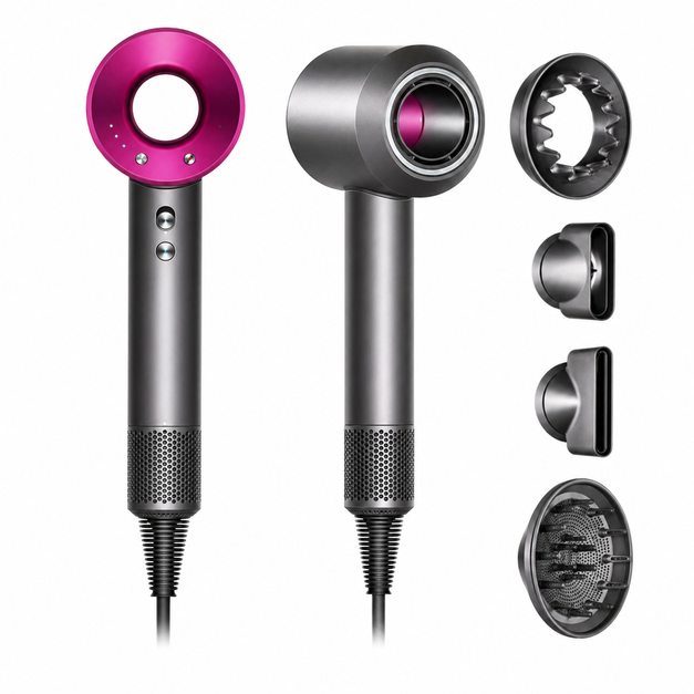 RAF Hair Dryer R-4563 (Premium Grey & Magenta Edition)
