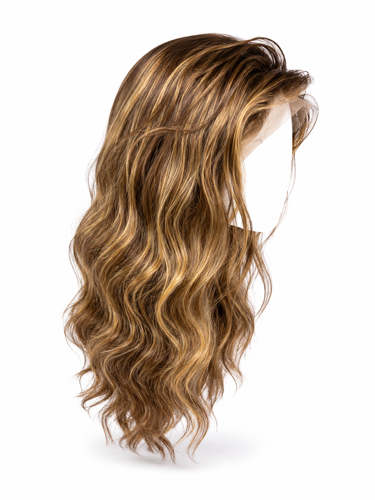 Honey Blonde Highlight Body Wave Lace Front Wig