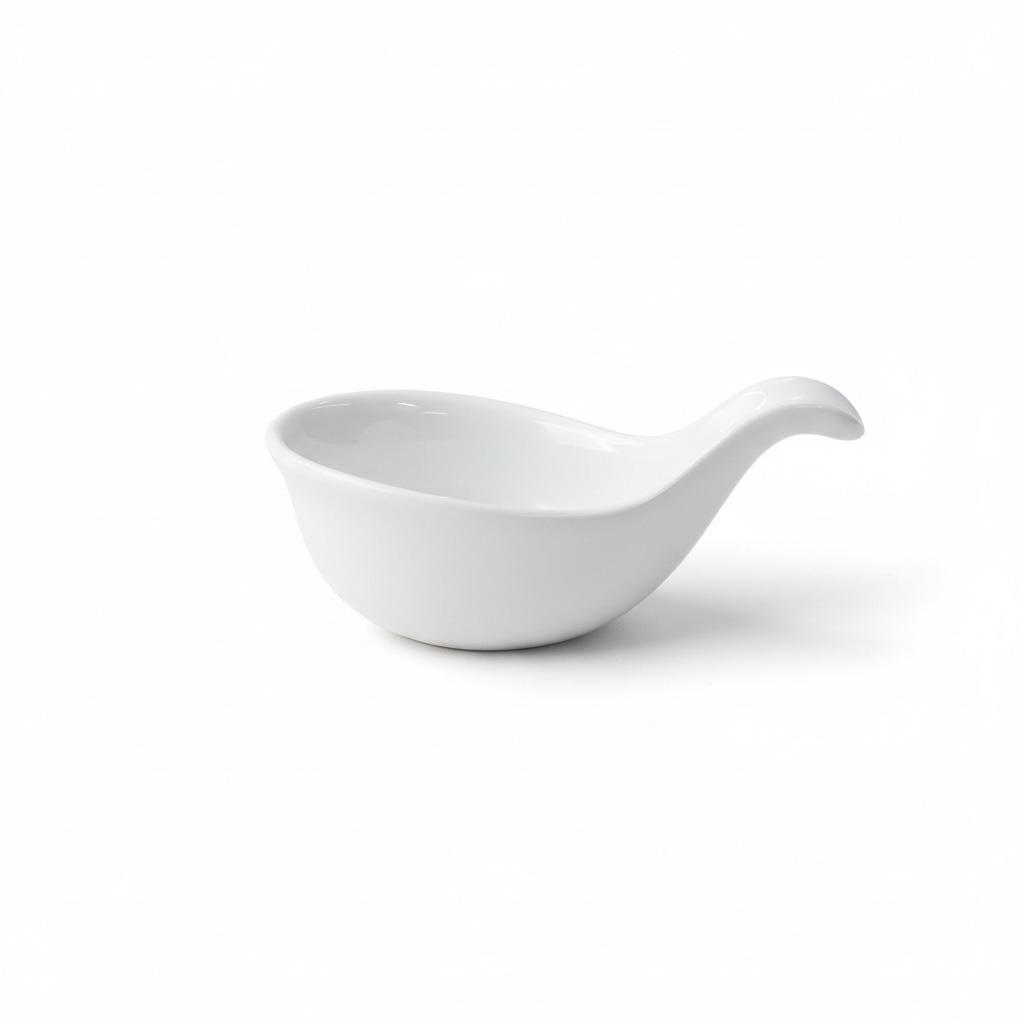 Ceramic Sauce Serving Bowl with Handle