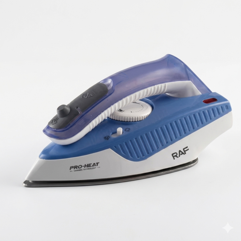 RAF Pro-Heat Travel Steam Iron R.1118 – Foldable Portable Iron