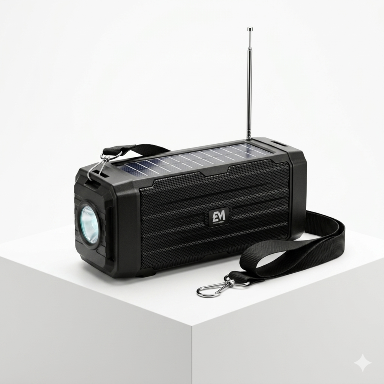 ElectroMate Solar Flashlight Wireless Speaker (SS01 Series)