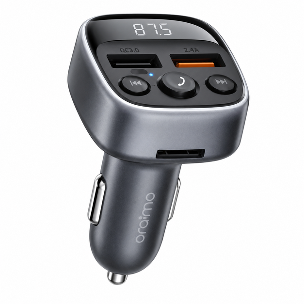 Oraimo Boulevard 18W QC3.0 Bluetooth Car Charger & FM Transmitter