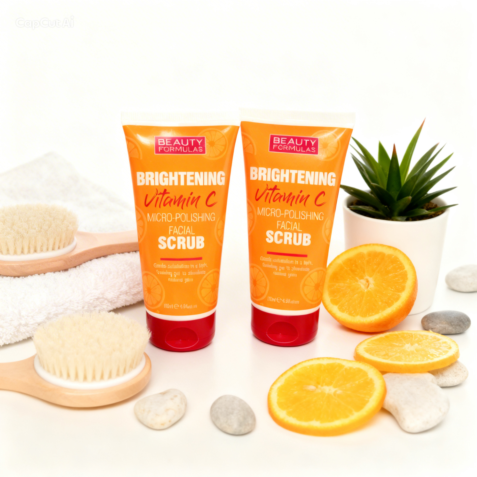 Beauty Formulas Brightening Vitamin C Micro-Polishing Facial Scrub