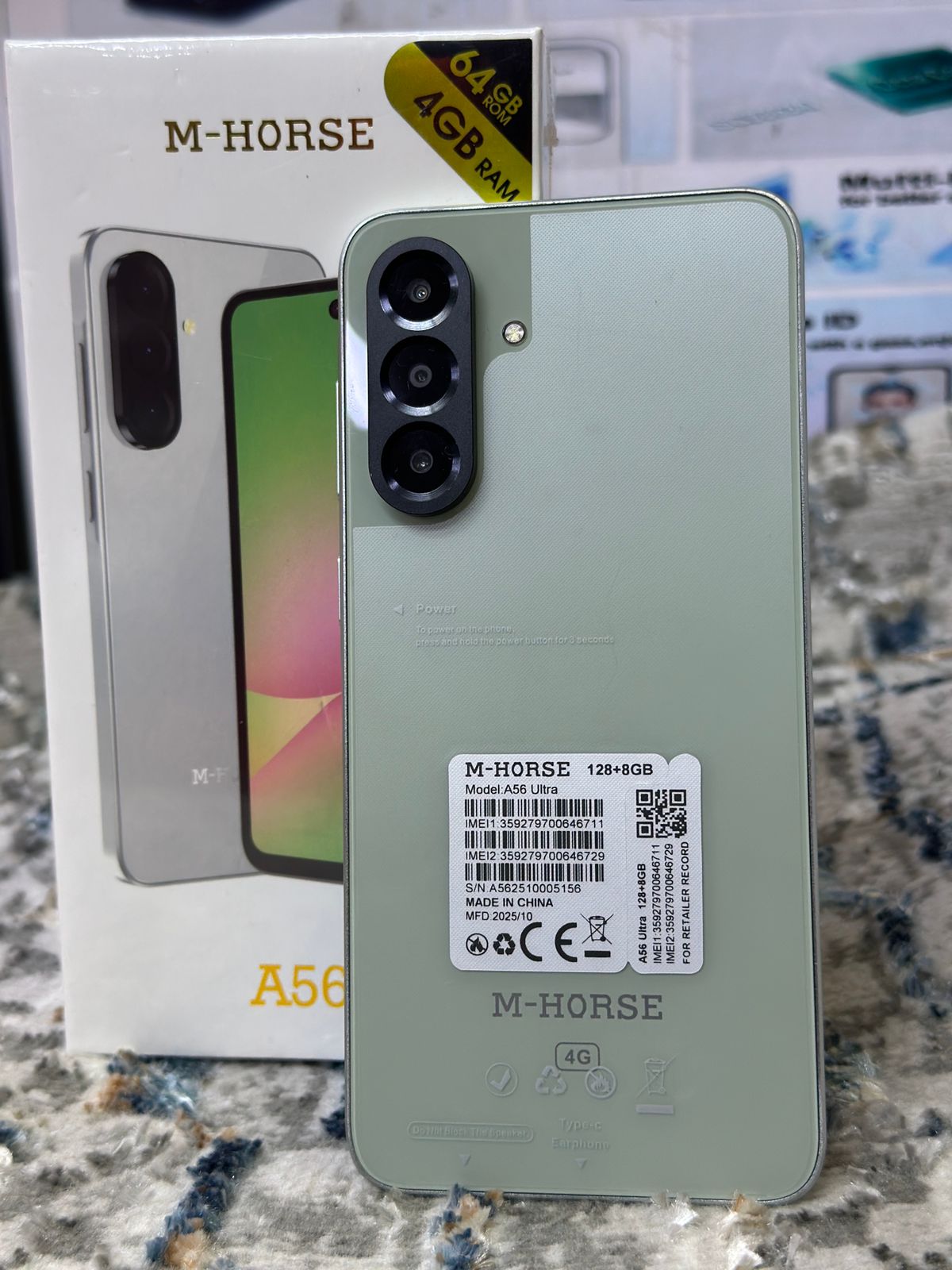 M-Horse A56 Ultra (128GB + 8GB RAM) – 6.6" HD+ Incell Display Smartphone