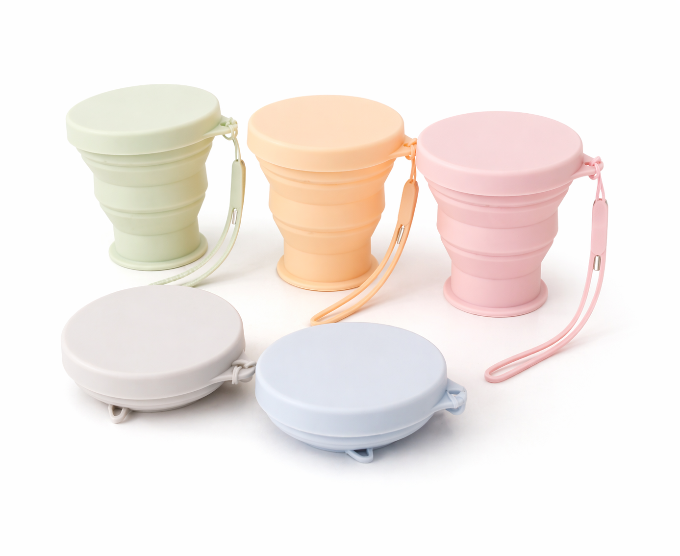 200ml Silicone Folding Travel Cup (XYSJ-0040)