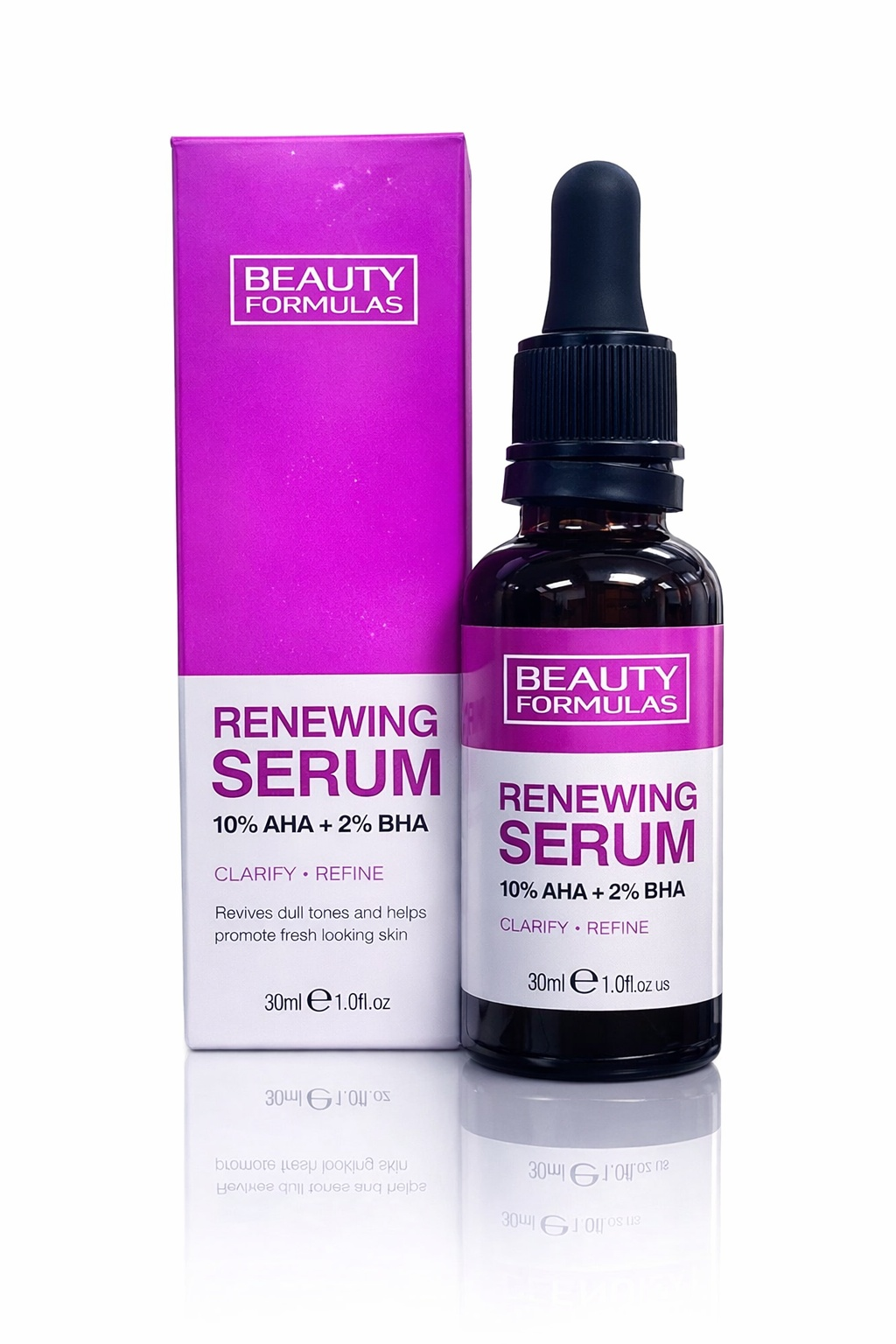 Beauty Formulas Renewing AHA + BHA Serum